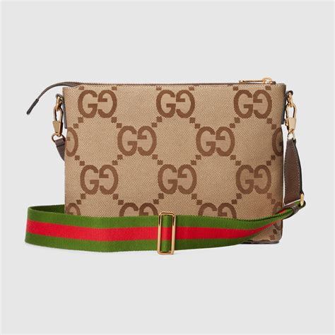 gucci jumbo gg medium messenger bag|messenger bag with interlocking g.